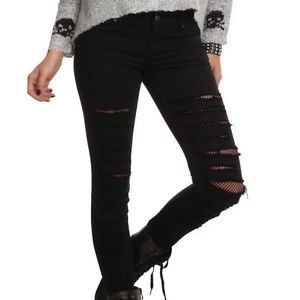 Royal Bones fishnet jeans size 17